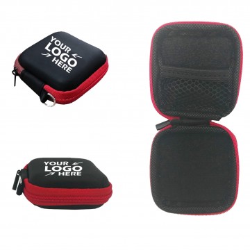 Square EVA Carrying Headphones Case with Loop